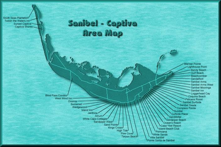 Map of Sanibel Island